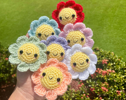 Crochet Flower Keychain