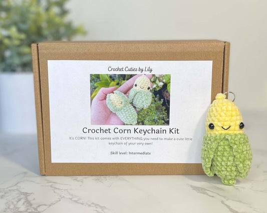 Crochet Corn Keychain Crochet Kit